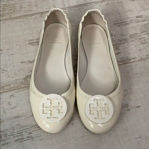 Ivory Tory Burch Minnie Flat 🤍